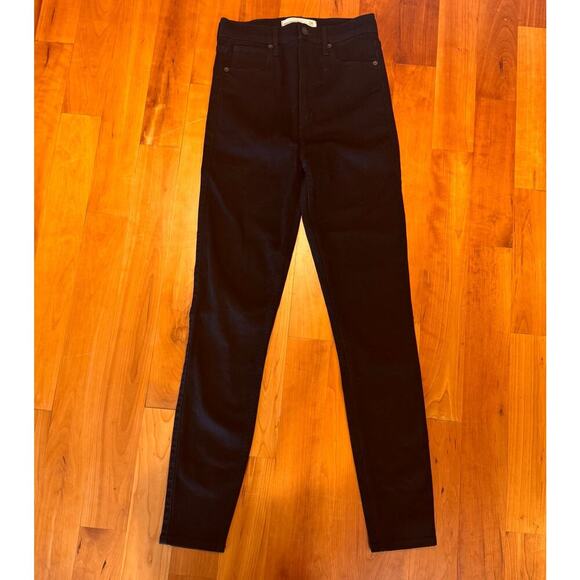 Abercrombie & Fitch High Ultra High Rise Jeans in no fade Black sz 28 / 6 womens - Picture 3 of 10